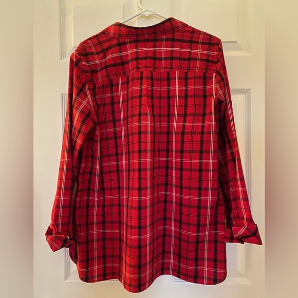 Red Plaid Men's Shirt - Picture 2 of 7